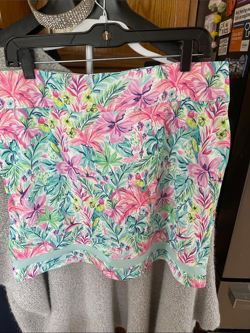 Stella Parker Multicolor Floral Skirt Skort Golf Pickleball Large